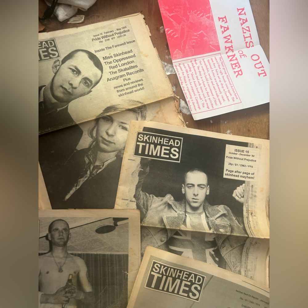 6 uk SKINHEAD TIMES newspapers 1993+ 2 records oi ska reggae punk